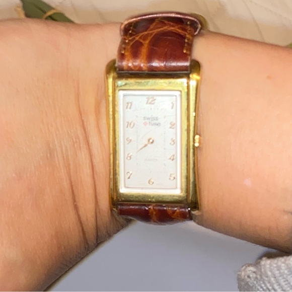 Vintage men’s Swiss+time watch made sapphire crystal, leather strap handmade - Picture 10 of 11